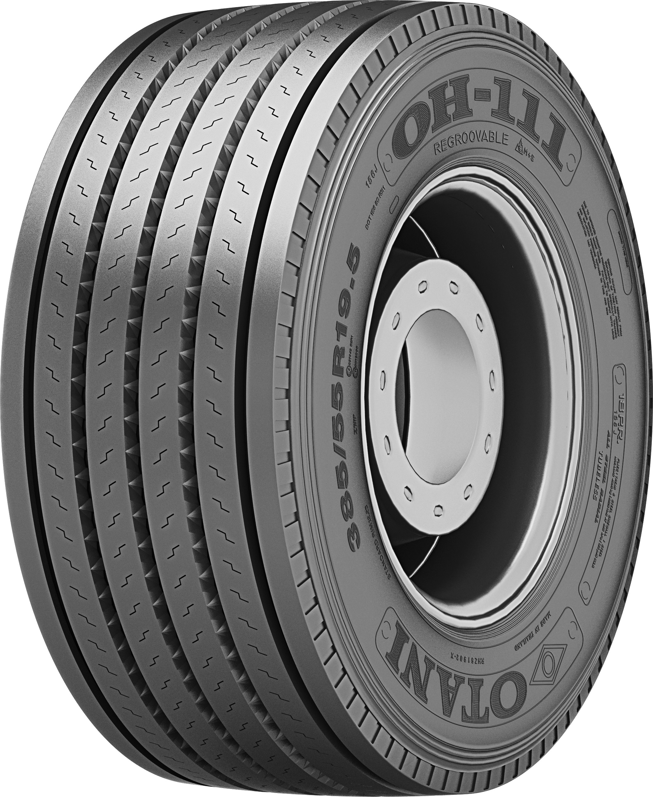 385/55 R19.5 156J 18PR TL OH-111 trailer Route C-B-2
